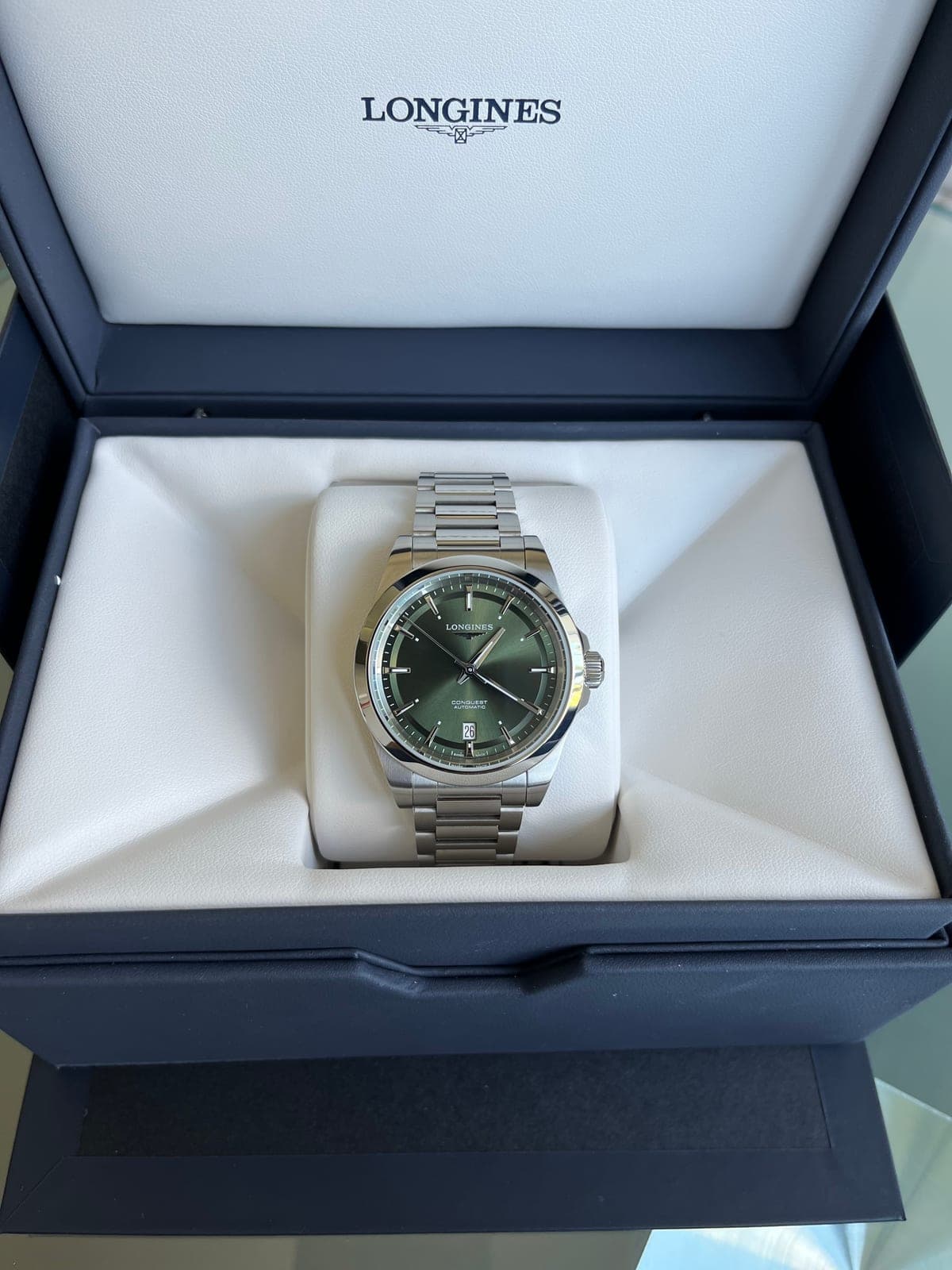 Longines Conquest · Frontal (esfera)